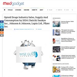 Opioid Drugs Industry Sales, Supply And Consumption by 2024