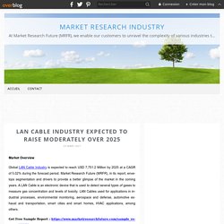 LAN Cable Industry Expected to Raise Moderately over 2025 - Market Research Industry