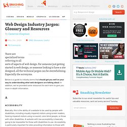 Web Design Industry Jargon: Glossary and Resources