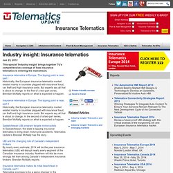 Industry insight: Insurance telematics