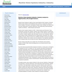Machine Vision Systems Industry: Industry Analysis & Opportunities