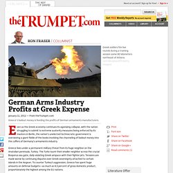 German Arms Industry Profits at Greek Expense