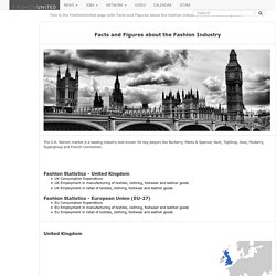 Facts and Figures in the UK fashion industry - statistics about the fashion business in England - size of economic activities