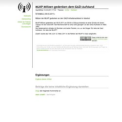 de.indymedia.org | MLKP Milizen gedenken dem GAZI-Aufstand