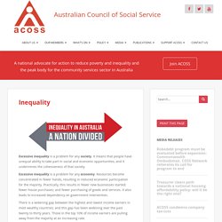 Inequality – ACOSS