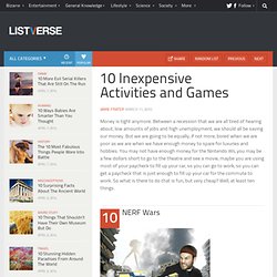 10 Inexpensive Activities and Games