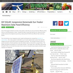 DIY SOLAR: Inexpensive Homemade Sun Tracker Maximizes Solar Panel Efficiency