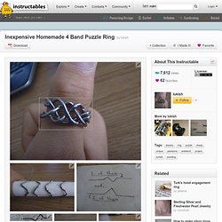 Inexpensive Homemade 4 Band Puzzle Ring