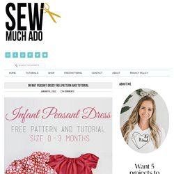 Infant Peasant Dress Free Pattern and Tutorial