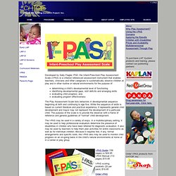 Infant-Preschool Play Assessment Scale: I-PAS