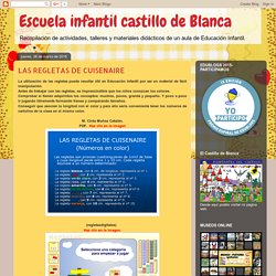 Escuela infantil castillo de Blanca: LAS REGLETAS DE CUISENAIRE