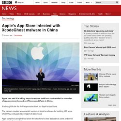 Apple's App Store infected with XcodeGhost malware in China - BBC News