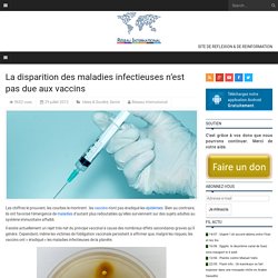 La disparition des maladies infectieuses n’est pas due aux vaccins