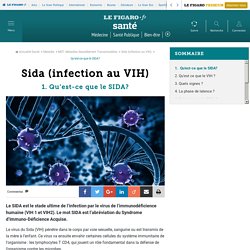 Sida (infection à VIH) : Qu’est-ce que le SIDA?