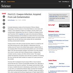 SCIENCEMAG 17/02/11 First U.S. Cowpox Infection: Acquired From Lab Contamination