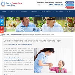 Common Infections in Seniors and How to Prevent Them