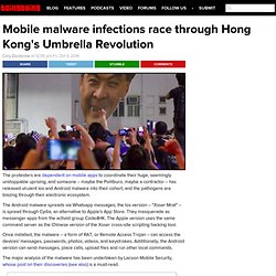 Mobile malware infections race through Hong Kong's Umbrella Revolution