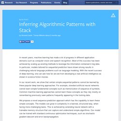 Inferring Algorithmic Patterns with Stack