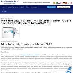 Male Infertility Treatment Market 2019 Industry Analysis, Size, Share, Strategies and Forecast to 2025