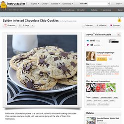 Spider Infested Chocolate Chip Cookies
