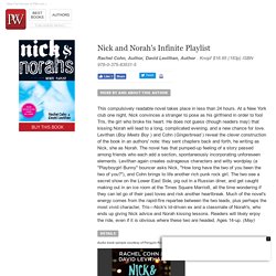 Nick and Norah's Infinite Playlist by Rachel Cohn, Author, David Levithan, Author . Knopf $16.95 (183p) ISBN 978-0-375-83531-5