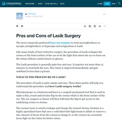 Pros and Cons of Lasik Surgery: infinitieye — LiveJournal