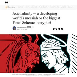 Axie Infinity — The biggest Ponzi in crypto?