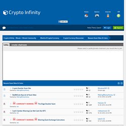 Crypto Infinity - Bitcoin / Altcoin Community - Beware Scam Sites & Coins