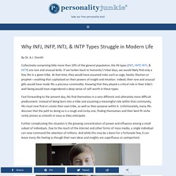 Why INFJ, INFP, INTJ, & INTP Types Struggle in Modern Life