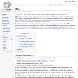 INFJ - Wikipedia