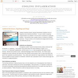 Cooling Inflammation: Antibiotic Resistance, Superbugs and Drugs