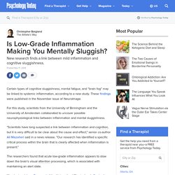 Is Low-Grade Inflammation Making You Mentally Sluggish?