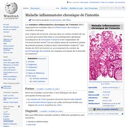 Maladie inflammatoire chronique de l'intestin