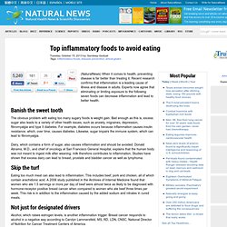 Top inflammatory foods to avoid eating