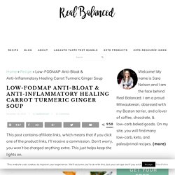 Anti-Bloat And Anti-Inflammatory Healing Carrot Turmeric Ginger Soup