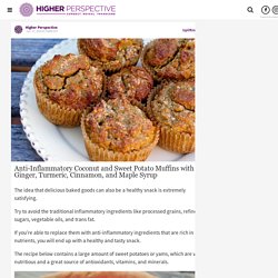 Anti-Inflammatory Coconut and Sweet Potato Muffins with Ginger, Turmeric, Cinnamon, and Maple Syrup