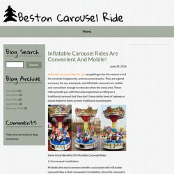 Inflatable Carousel Rides Are Convenient And Mobile!