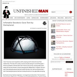 Inflatable Geodesic Cave Tent by Heimplanet