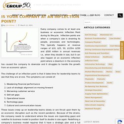 Is Your Company at an Inflection Point? - Dealing with the challenges - Group50 Consulting