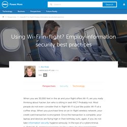 Wi-Fi inflight information security best practices