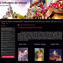 L'influence de Disney dans le monde
