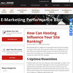 How Can Hosting Influence Your Site Ranking?