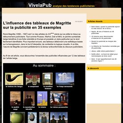 L'influence des tableaux de Magritte sur la publicité