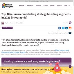 Top 10 influencer marketing strategy boosting segments