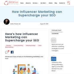 Here’s how Influencer Marketing can Supercharge your SEO