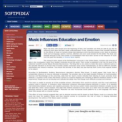 Music Influences Education and Emotion