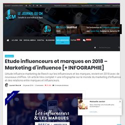 Etude influenceurs et marques 2018 + Infographie - Marketing d'influence