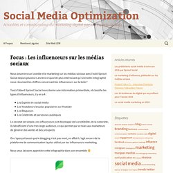 Focus : Les influenceurs sur les médias sociaux