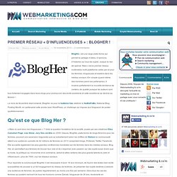 Premier réseau "d'influenceuses" : BlogHer !