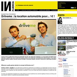 Marketing Progress - Driiveme : la location automobile pour... 1€ !